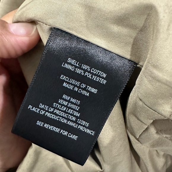 Sam Edelman Khaki Utility Hooded Jacket Size: L - Picture 8 of 12